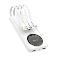 ZOKD【3C认证丨20000毫安时】22.5W超级快充自带线充电宝户外大容量移动电源轻薄便携适用苹果华为小米 【10000mAh】提速999% 22.5W超级快充丨可上飞机