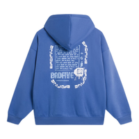 李宁 LI-NING卫衣男连帽套头衫反伍系列加绒百搭保暖防风舒适宽松连帽上衣 菘蓝色-1 M