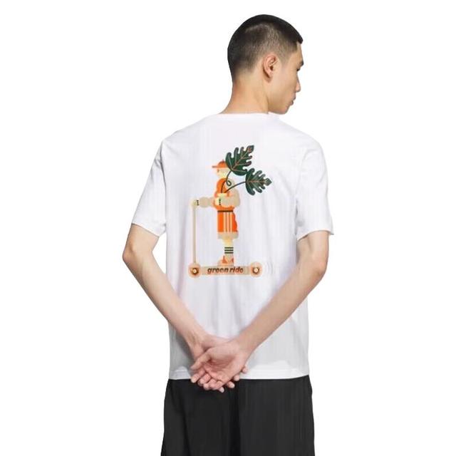 adidas 半袖运动服圆领纯棉透气宽松休 IK5093 A/M码