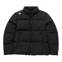 descente迪桑特鸭绒羽绒服立领短款黑色外套SP323UDJ91
