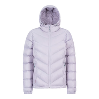 黑冰户外连帽羽绒服女款城市休闲轻量便携羽绒外套 D 黑色 M