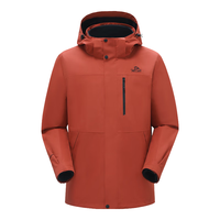 伯希和【山野经典2.0】冲锋衣三合一羽绒抓绒内胆户外套防风防水登山服 【女款】绯影红_ 抓绒两件套 L 【女款】绯影红/两件套