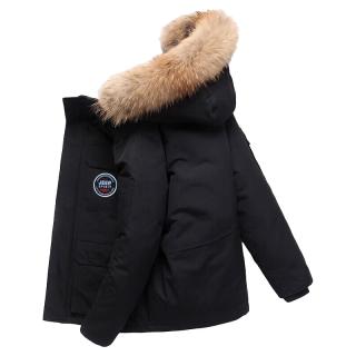 移动端、京东百亿补贴：JEEP SPIRIT 男女白鸭绒休闲外套 黑色 XL