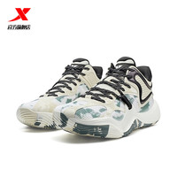 XTEP特步门店同款鏖战3TD-V2篮球鞋男2025夏秋后卫实战赛训鞋975319120003 茶白色/帆白/黑 44