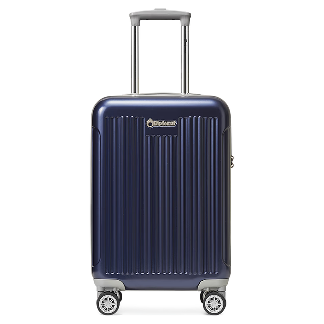 外交官 行李箱20英寸扩充层拉杆箱男登机旅行密码箱女TC-6012TM蓝