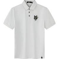 七匹狼【液氨面料】短袖T恤罗马布polo2024男士翻领体恤通勤时尚 010(米灰) 170/88A/L