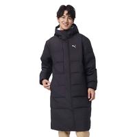 彪马（PUMA）男女同款运动隔冷保温长款羽绒外套 LONG DOWN JACKET 687428 黑色-01 M (175/96A)