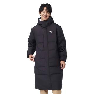 彪马（PUMA）男女同款运动隔冷保温长款羽绒外套 LONG DOWN JACKET 687428 黑色-01 M (175/96A)