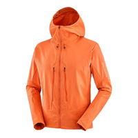 萨洛蒙（Salomon）男款 户外运动防风透气软壳夹克外套 OUTPEＡK SOFTSHELL 鳌虾红 C22163 L