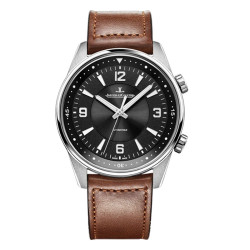 JAEGER-LECOULTRE 积家 大师系列 1542520 男士机械手表 39mm 白色 黑色 皮革