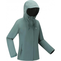 迪卡侬（DECATHLON）户外冲锋衣女款春秋登山服防风防水夹克风衣运动外套MH150 野萝绿-2024年新 L