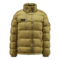 君羽辕辙羽绒服秋冬男女款700蓬白鹅绒拼色时尚立领羽绒夹克SA62003 桂绿 L 男135-150斤/女130-140斤