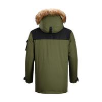 凯乐石（KAILAS）哈尔滨极地-40°羽绒服男加厚毛领鹅绒中长款工装派克服 苍绿【极地-40度】 M