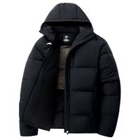 安踏四防科技|速暖羽绒服男士冬季防泼水连帽保暖短款面包服夹克外套 【店长-L码充绒165g】黑-2 M 男170 【四防连帽】基础黑-3 L/175