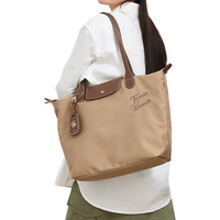 TEENIE WEENIE TeenieWeenie单肩包包小熊2024休闲通勤大容量手提托特斜挎包 浅咖啡棕/0331SS01BN01