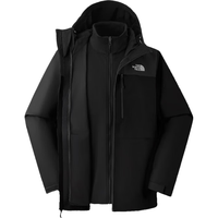 The North Face北面冲锋衣男户外保暖软壳内胆三合一冲锋外套8DMK 黑色/JK3 M