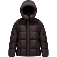 波司登（BOSIDENG）2024冬季羽绒服女士款长泡芙连帽休闲保暖户外外套B40143104 布朗咖7A11 S 160/84A 体重约110-130斤