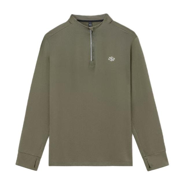 京东京造 运动长袖t恤男户外加绒保暖打底发热排汗跑步 深橄榄绿 XXXL