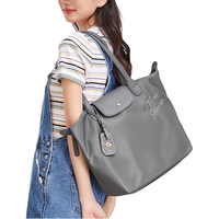 Teenie Weenie单肩包包小熊通勤大容量手提托特斜挎包 水泥灰