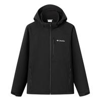 哥伦比亚（Columbia）户外软壳衣保暖防风防泼水加绒内里连帽外套WE3241 011 M/175