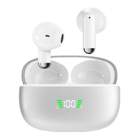  aigo/爱国者 蓝牙5.4游戏低延迟 真无线蓝牙耳机  短柄超舒适|升级智能数显|白色