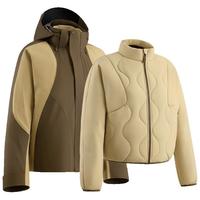 蕉下（beneunder）杨幂同款冲锋衣四合一气绒服女户外防水LS90324松露棕-罗汉棕XL