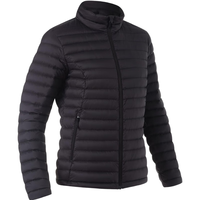 迪卡侬（DECATHLON）短款羽绒服轻薄薄外套户外运动保暖内胆排骨羽绒服TREK100 女款-百搭黑-立领 M