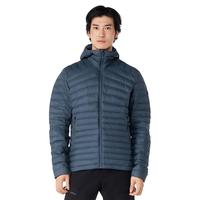 迪卡侬羽绒服轻薄男冬季立领保暖短款棉服运动外套女ODT3 男士- 深青砖色（连帽款） XL