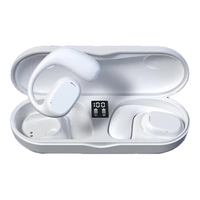 唯立德蓝牙耳机挂耳式骨传导概念耳机开放式真无线不入耳游戏运动跑步降噪耳夹 挂耳款流光白丨舒适无感轻便