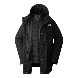 The North Face北面冲锋衣男户外保暖羽绒内胆三合一冲锋外套8DMJ 黑色/JK3 M