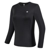 必迈（bmai）必迈户外升温科技运动蓄能暖绒长袖弹力轻柔舒适男女 经典黑【女】 S