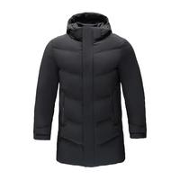 美津浓（MIZUNO）ESSENTIAL系列 男女中长款90白鸭绒羽绒服 09/黑色 XL