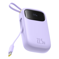 倍思 支持华为22.5W超级快充 移动电源 10000mAh 紫