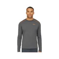 Rab睿坡男士速干打底衫长袖T恤修身内搭透气上衣秋衣 QBL-07 石墨灰GRH M