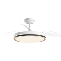 OPPLE 欧普照明 风扇灯吊扇灯多档调色LED照明Ra95北欧餐厅卧室吊灯品风黑呵护光