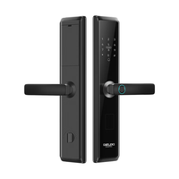 DELIXI德力西智能门锁指纹锁民宿公寓智能锁家用防盗入户密码门锁木铁门电子锁 FPC指纹识别+远程临时密码+门铃 全国免费拆旧安装+三年质保