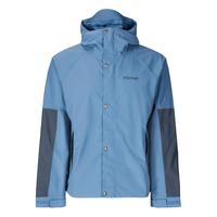 Marmot 男士 Cascade 环保面料防雨户外冲锋衣 防水徒步夹克 雨云/雷头。 L