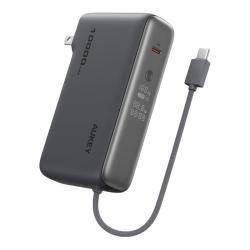 AUKEY 10000毫安大容量充电宝三合一iPhone17air苹果16/15Pro Max华为移动电源可上飞机火车