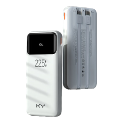 ky 22.5W超级快充 充电宝 自带线  20000mAh 白色