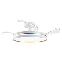 雷士(NVC)枕边风 风扇灯吊扇灯轻奢北欧餐厅卧室高显指1级能效 睡眠模式 云梦42寸丨36瓦全光谱丨1级能效