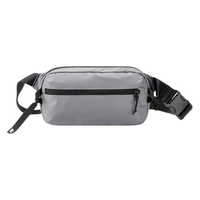 tomtoc 轻行斜挎包T33男士胸包单肩包时尚休闲小腰包防泼水旅行运动背包 月光灰 2.5L
