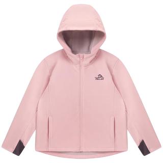 伯希和（Pelliot）户外儿童软壳衣冬季加绒保暖防风防水童装运动外套134306146蓝150