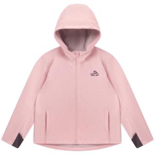 伯希和（Pelliot）户外儿童软壳衣冬季加绒保暖防风防水童装运动外套134306146蓝150