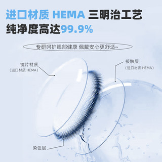 MAX ONE美瞳半年抛2片大小直径黑色隐形眼镜三明治工艺女 150