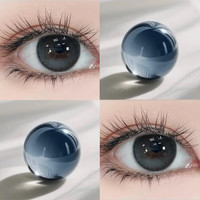 MAX ONE美瞳半年抛2片大小直径黑色隐形眼镜三明治工艺女 450