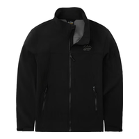 奥索卡 OZARK GEAR秋冬防风立领夹克男 软壳加绒保暖舒适外套318765 黑-301 175