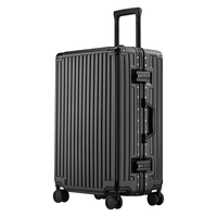 皮尔卡丹行李箱男铝框28英寸万向轮拉杆箱大容量旅行箱密码箱女商务皮箱子