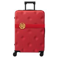 bromen 不莱玫 结婚红色行李箱女新娘陪嫁箱20寸万向轮皮箱子旅行箱拉杆箱