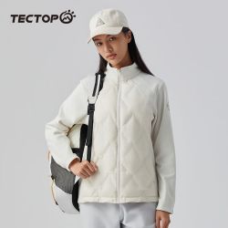探拓 轻薄立领防风户外白鸭绒羽绒衣外套
