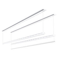 好太太隐形晾衣架电动晾衣机隐藏式自动智能升降阳台嵌入式晒衣架 D-3201+20个衣架：2.4米双杆